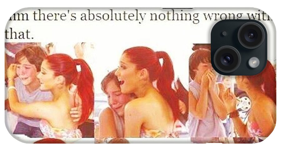  iPhone Case featuring the photograph She's So Amazing @arianagrande X by Cherlee Games