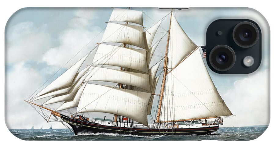 Horizon iPhone Case featuring the painting Ship by Antonio Nicolo Gasparo Jacobsen