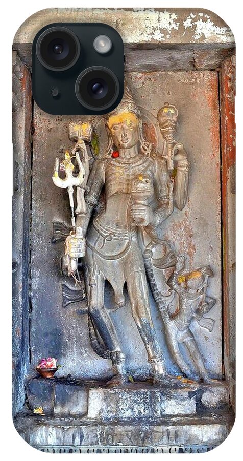 Shiva iPhone Case featuring the photograph Shiva Statue - Omkareshwar India by Kim Bemis