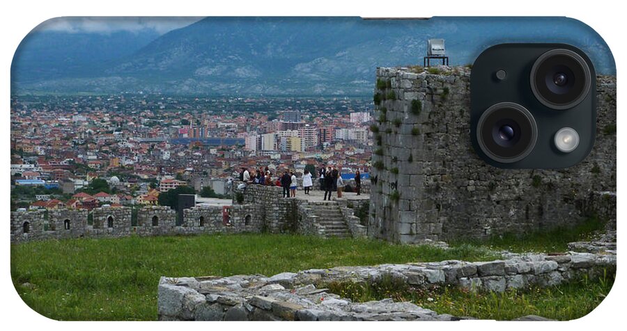 Shkoder iPhone Case featuring the photograph Shkoder from Rozafa Castle - Albania by Phil Banks