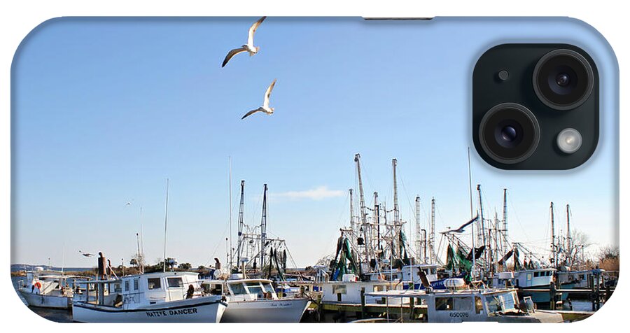 Shrimp Boats iPhone Case featuring the photograph Shrimp Boats at Joe Patti's by Lynn Jordan