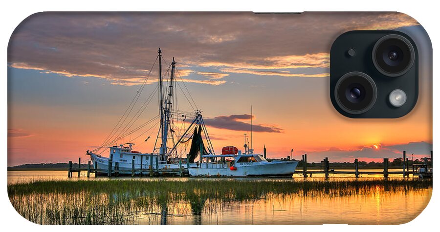Folly Beach iPhone Case featuring the photograph Shrimper's Delight by Steve DuPree
