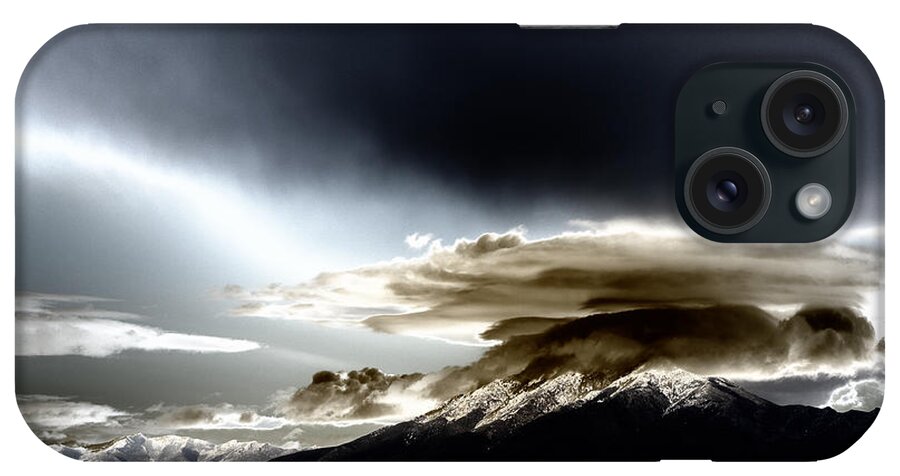 Oquirrh Range iPhone Case featuring the photograph Shrouded Oquirrh by Ron White