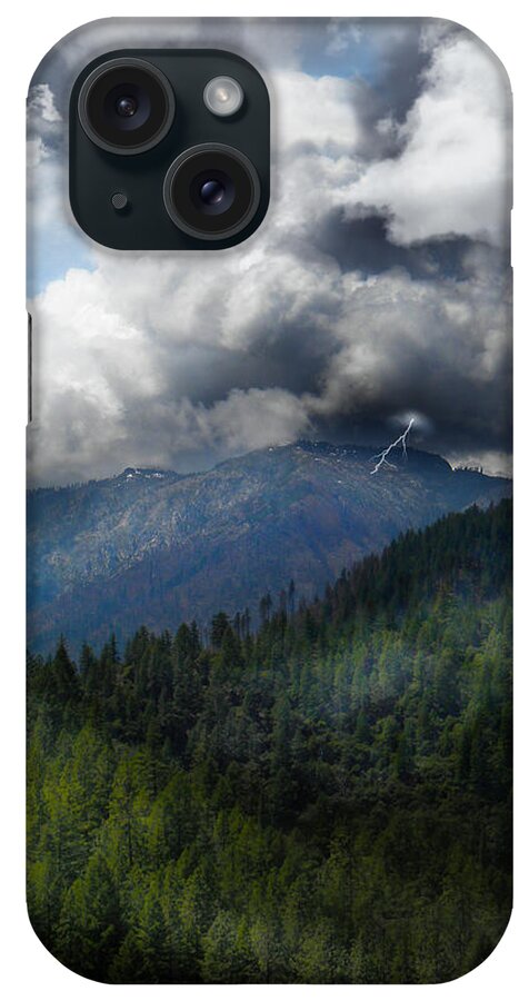 Sierra Nevada Lighting Strike iPhone Case featuring the photograph Sierra Nevada Lighting Strike by Frank Wilson
