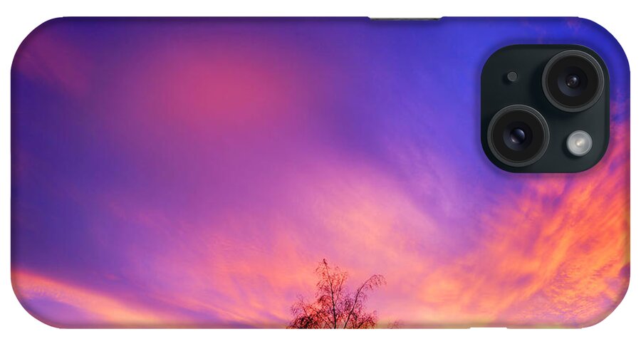 Sunset iPhone Case featuring the photograph Sign In The Sky by David Birchall