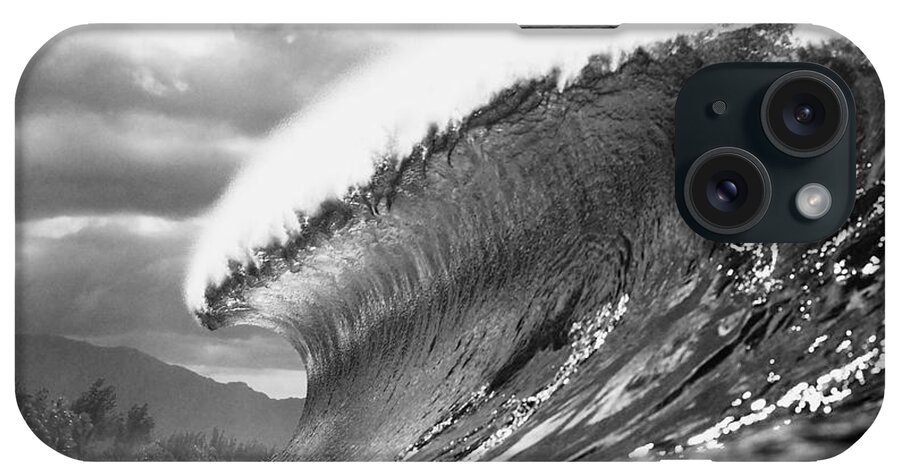 Black And White iPhone Case featuring the photograph Silver Lining by Sean Davey