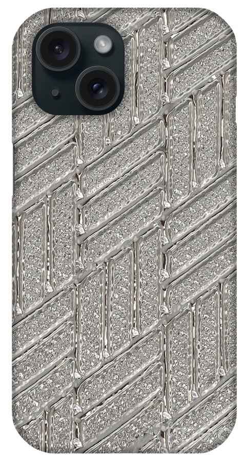 Iphone Case iPhone Case featuring the photograph Silver patterns Iphone case by Debbie Portwood