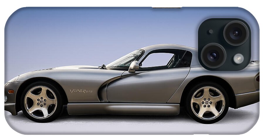 Dodge iPhone Case featuring the digital art Silver Viper by Douglas Pittman