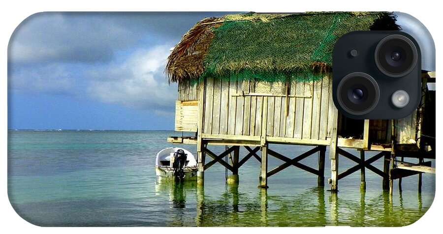 Fishing Shacks iPhone Case featuring the photograph Simple Solitude by Karen Wiles