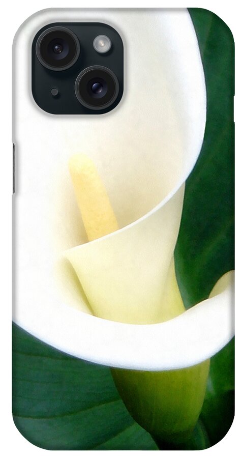 Calla Lily iPhone Case featuring the photograph Simply Calla Lily by Angelina Tamez