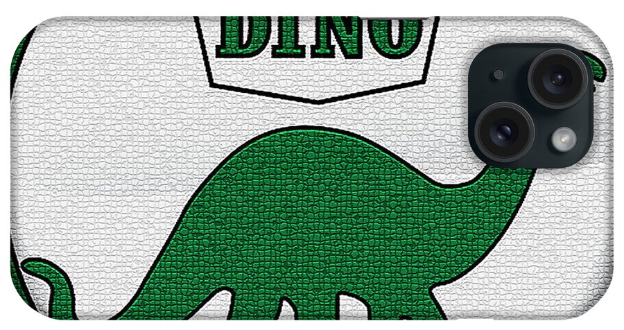 Sinclair Dino Gasoline Sign iPhone Case featuring the digital art Sinclair Dino Gasoline Sign by Marvin Blaine