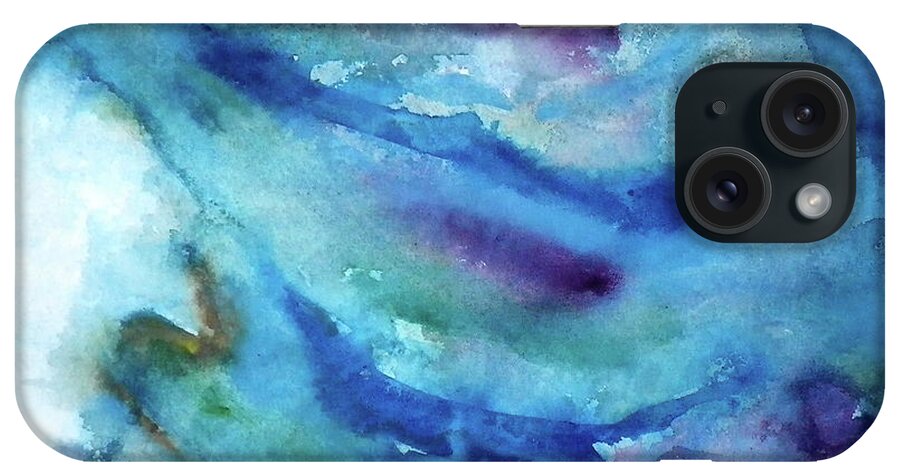 Dream iPhone Case featuring the painting Sinking by Anna Ruzsan