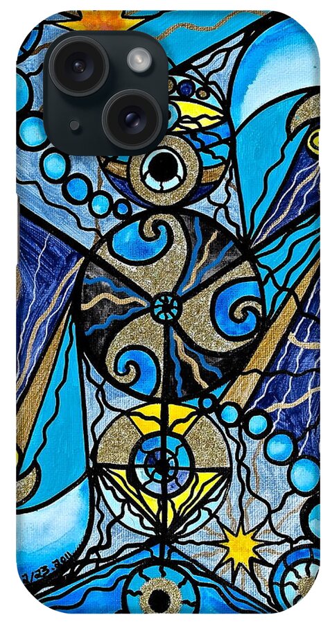 Vibration iPhone Case featuring the painting Sirius by Teal Eye Print Store