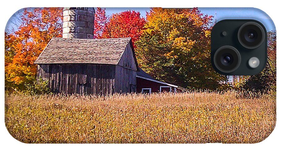 Landscape iPhone Case featuring the photograph Sister Bay Barn by Terry Ann Morris