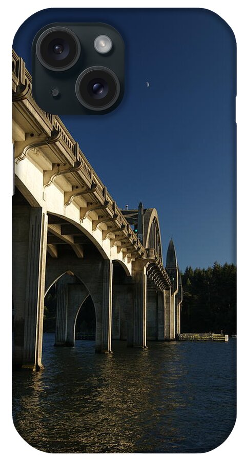 Mccullough iPhone Case featuring the photograph Siuslaw River Bridge by Beth Collins