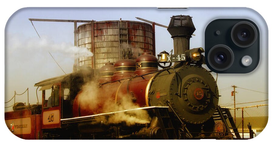 Mendocino Skunk Train iPhone Case featuring the photograph Skunk Train by Donna Blackhall