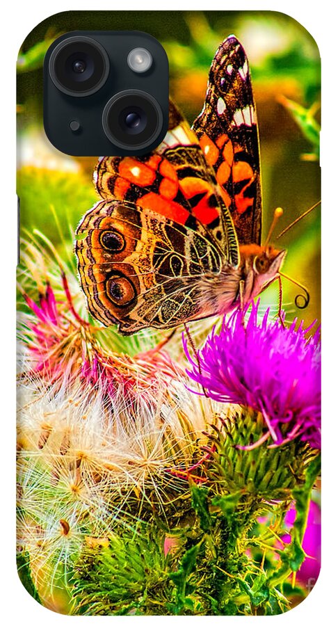 Animal iPhone Case featuring the photograph Skyline Butterfly by Nick Zelinsky Jr