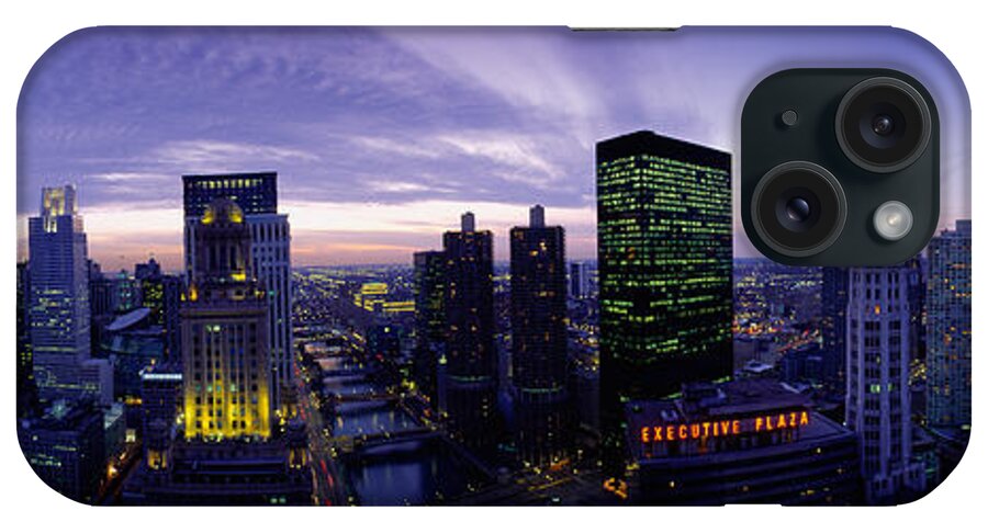Photography iPhone Case featuring the photograph Skyscrapers, Chicago, Illinois, Usa by Panoramic Images