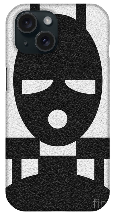Gimp iPhone Case featuring the digital art Slave Mask by Roseanne Jones