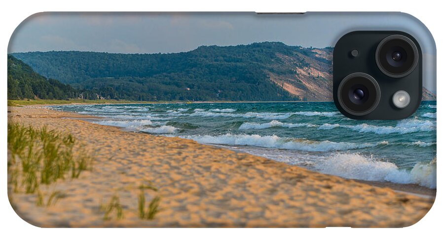 Clouds iPhone Case featuring the photograph Sleeping Bear Dunes at Sunset by Sebastian Musial