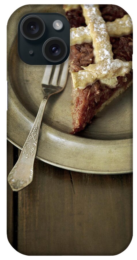 Apple Pie iPhone Case featuring the photograph Slice of apple pie by Jaroslaw Blaminsky