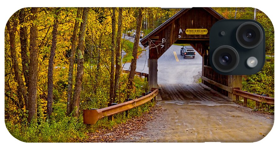 Covered Bridges iPhone Case featuring the photograph Small New England Covered Bridge by Sherry Curry