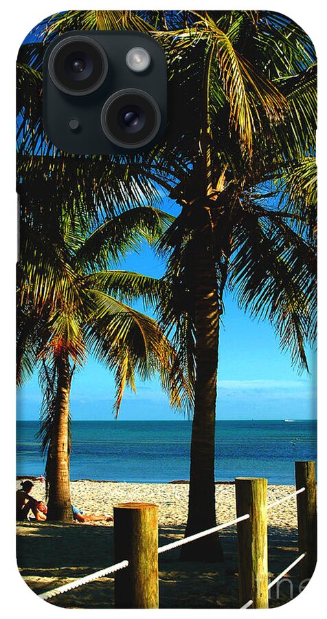 Smathers Beach iPhone Case featuring the photograph Smathers Beach in Key West by Susanne Van Hulst