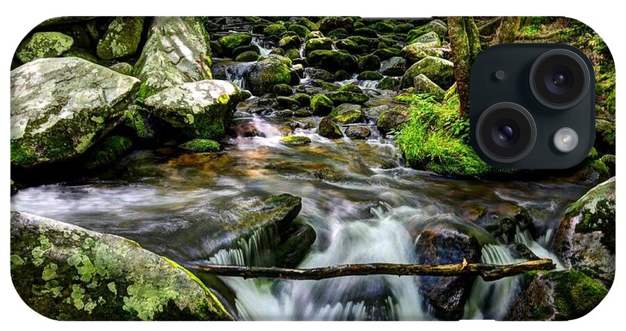 Smoky Mountains iPhone Case featuring the photograph Smoky Mountain Stream 4 by Mel Steinhauer