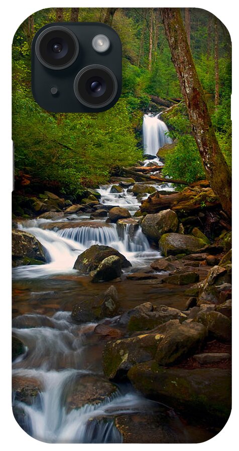 Stream iPhone Case featuring the photograph Smoky Mtn stream - 024 by Paul W Faust - Impressions of Light