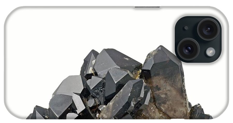 Smoky Quartz iPhone Case featuring the photograph Smoky Quartz Crystals by Michael Clutson/science Photo Library