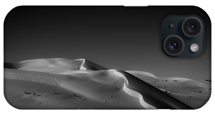 Black & White iPhone Case featuring the photograph Snake Dune by Peter Tellone