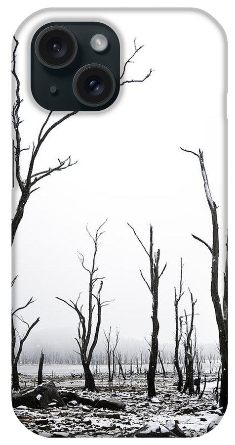 Snow iPhone Case featuring the photograph Snow @ King William by Anthony Davey