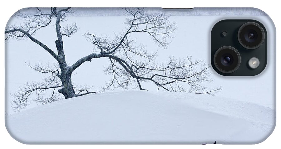 #snow Hill Ride iPhone Case featuring the photograph Snow Hill Ride by Ann Murphy