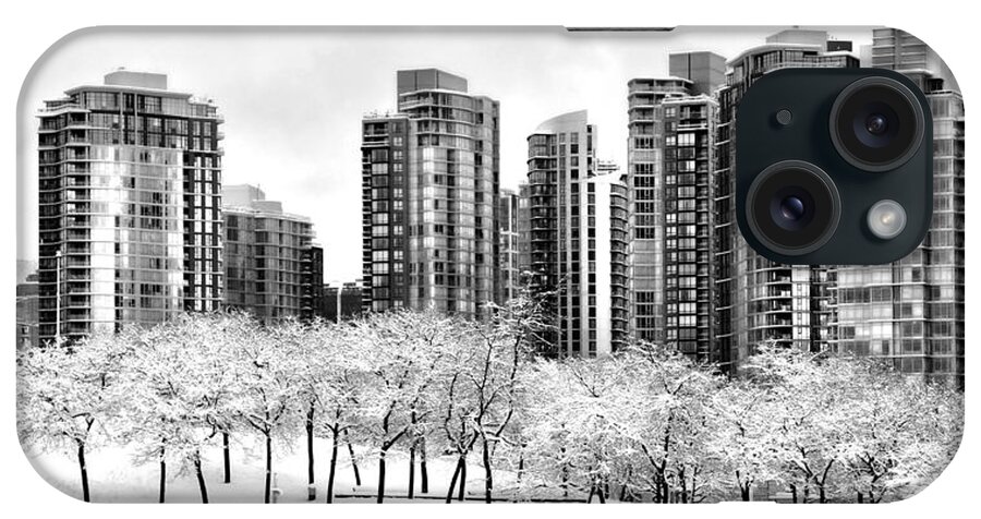 Vancouver iPhone Case featuring the photograph Snow in the City by Alicia Kent