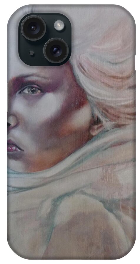 Woman In White iPhone Case featuring the painting Snow Queen by Irena Mohr