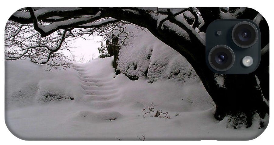 Snow iPhone Case featuring the photograph Snowy Path by Amanda Moore