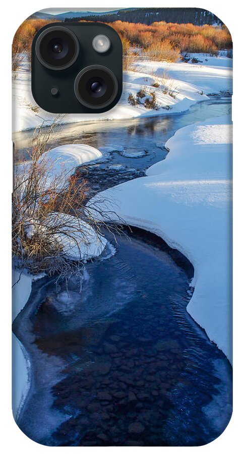 Snowy iPhone Case featuring the photograph Snowy River by Aaron Spong
