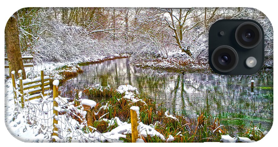River Anton iPhone Case featuring the digital art Snowy Rookwood by Andrew Middleton