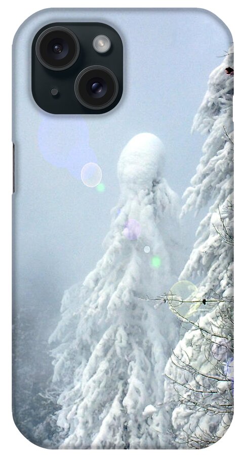 Landscape iPhone Case featuring the photograph Snowy trees by Kae Cheatham