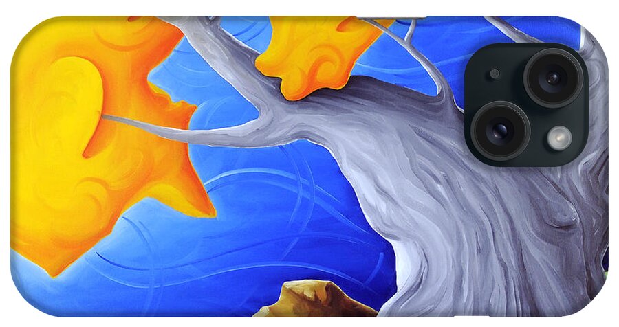 Landscape iPhone Case featuring the painting Soaring Dreams by Richard Hoedl