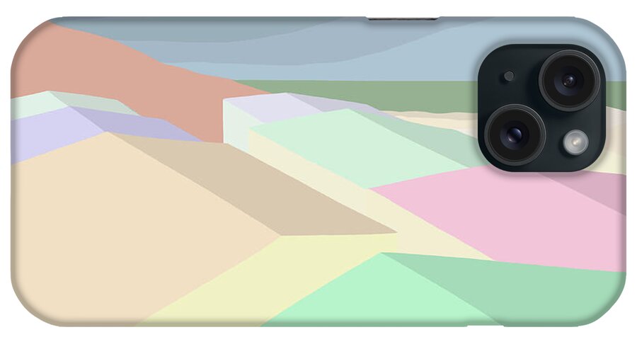Southern California iPhone Case featuring the painting SoCal rooftops by Henry Manning