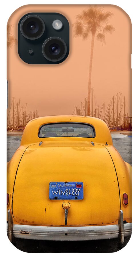 Sofa Car Orange iPhone Case featuring the digital art Sofa Car Orange by Bob Winberry