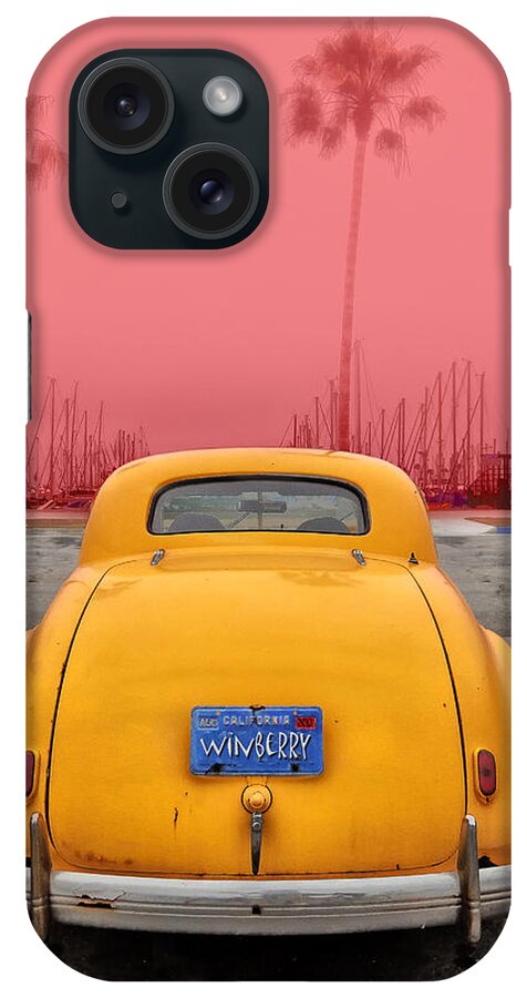 Sofa Car Red iPhone Case featuring the digital art Sofa Car Red by Bob Winberry
