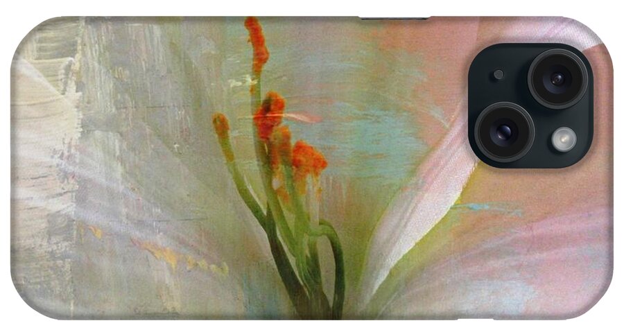 Lily iPhone Case featuring the photograph Soft Painted Lily by Judy Palkimas
