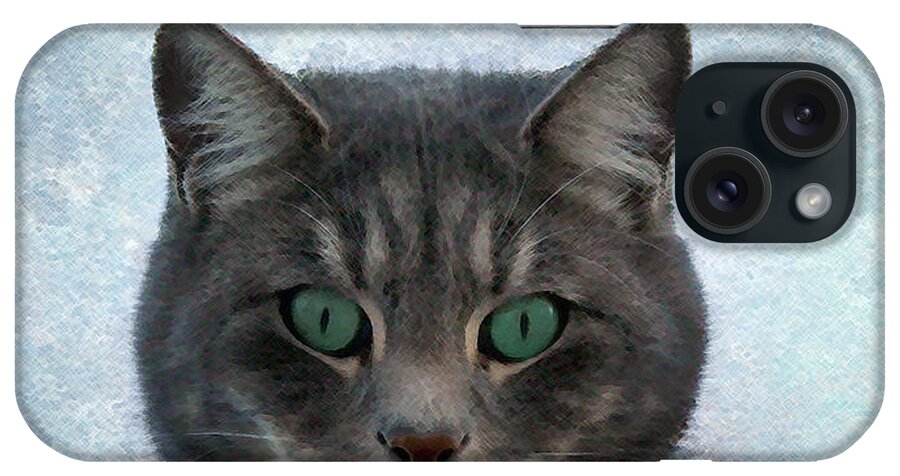 Cat iPhone Case featuring the photograph Someone's Watching You by Ellen Heaverlo