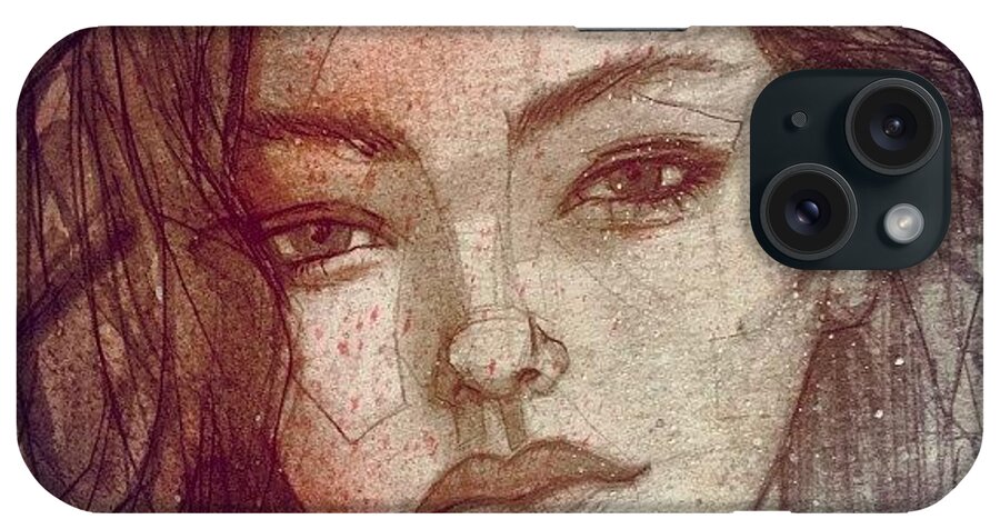 Pencil iPhone Case featuring the photograph Adrianne Ho by Jef2D