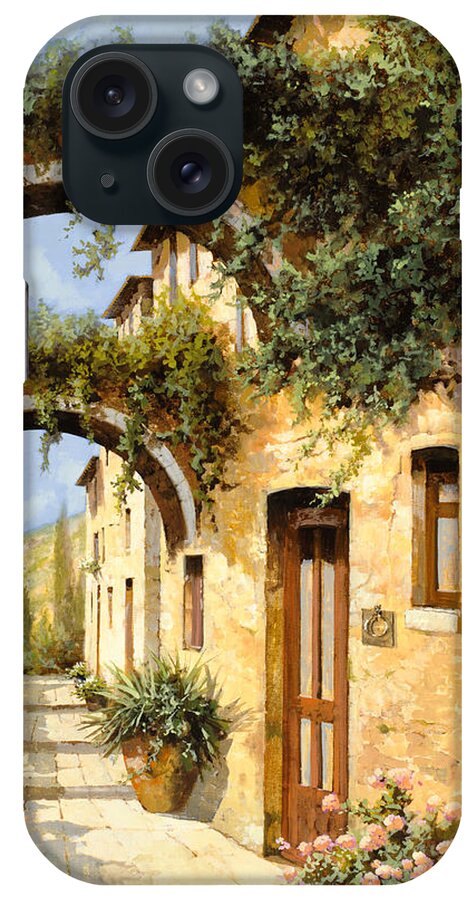 Arch iPhone Case featuring the painting Sotto Gli Archi by Guido Borelli