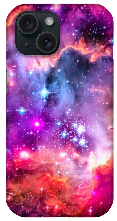 Small Magellanic Cloud iPhone Case featuring the photograph Space image Small Magellanic Cloud SMC Galaxy by Matthias Hauser