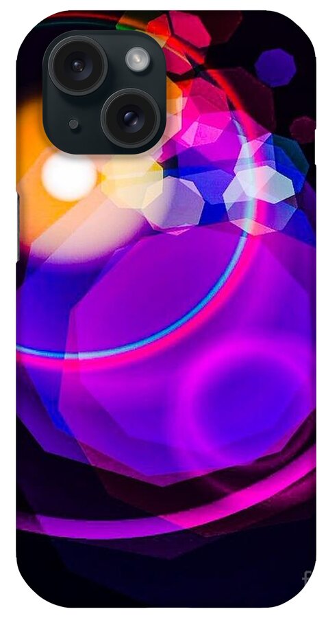 Digital Art Graphics All Prints iPhone Case featuring the digital art Space Orbit by Gayle Price Thomas