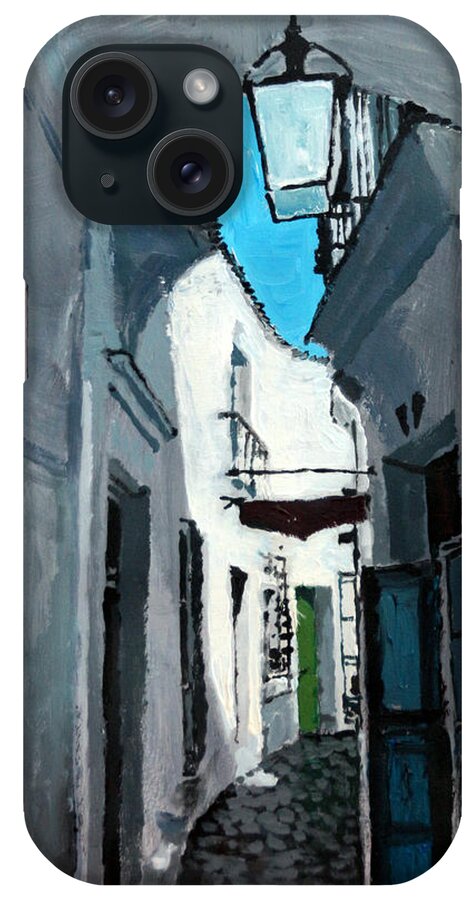 Acrylic On Paper iPhone Case featuring the painting Spain Series 02 by Yuriy Shevchuk